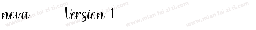 nova 邯郸 常规 Version 1字体转换